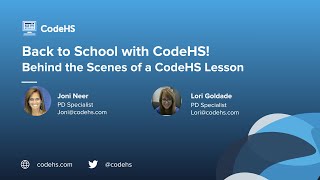 CodeHS Webinar: Behind the Scenes of a CodeHS Lesson