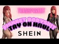 TOP 3 SHEIN TRANSPARENT BODYSUITS! | Try On Haul |#shein