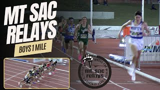 2024 TF - Mt SAC Relays - Boys Invite Mile - Evan Noonan 4:06.89