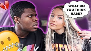 I DID MY MAKEUP HORRIBLY TO SEE HOW MY BOYFRIEND WOULD REACT!! *CUTE REACTION*