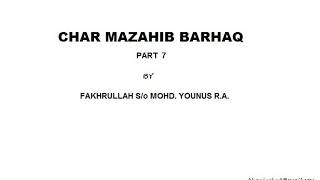 7 CHAR MAZAHIB BARHAQ