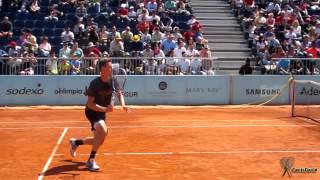 Tomas Berdych Practice Madrid Masters 2015