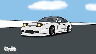 FlipaClip Car Animation: Nissan 180sx