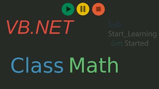 Visual Basic Episode 19: Using the Math Class