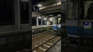 夜の阿波池田駅😊（キハ185）