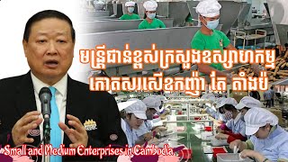 SME ជាវិស័យមួយនៃការគាស់សេដ្ឋកិច្ចឲ្យងើបឡើង| SMEs as a sector of economic recovery.