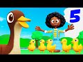 Naomi's Groove: Five Little Ducks | Nursery Rhymes + Kids Songs