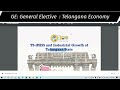 ge general elective telangana economy tseconomy sem5ge