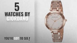 Top 10 Giordano Watches [2018]: Giordano Analog White Dial Women's Watch - A2037-33