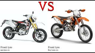 Rieju MRT 125 vs KTM EXC 125 Test specification comparison