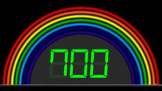 BCG 700 Seconds Countdown (Rainbow 7 Layers 7 Colors ROYGBIV) Remix Mario Kart 64 Rainbow Road