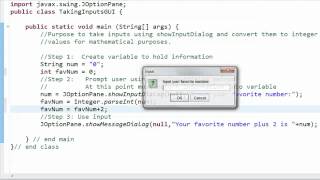 showInputDialog - Conversion String to int