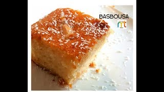 Basbousa - Sooji \u0026 Coconut  cake - Arabic Dessert Recipe - Easy recipe - Baked Rote/Roat cake