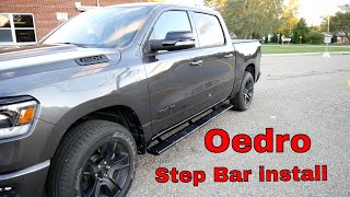 Oedro bolt on Step Bar | Running Board review and install on my 2021 Dodge ram #oedro