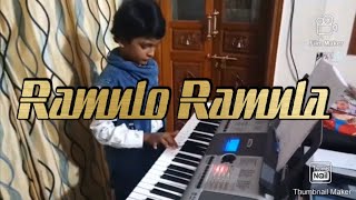 Ramulo Ramula Alavaikuntapuramulo song on piano