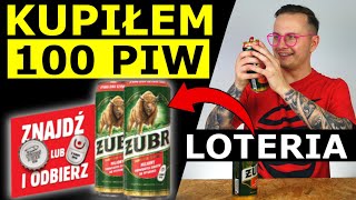 KUPIŁEM 100 PIW W LOTERII PIWA ŻUBR - ILE WYGRAŁEM?!