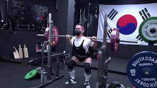 체중59kg 하이바스쿼트160kg 8개