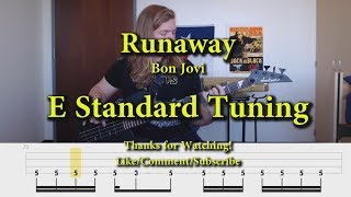 Runaway - Bon Jovi (Bass Cover with Tabs)