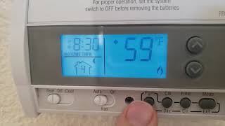 Honeywell Thermostat Programming RTH2310B