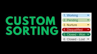 ↕️ Easy Custom Sort Order in Google Sheets