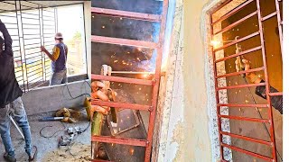 Window grill installation || khidki grill fitting || easy grill setup 😲