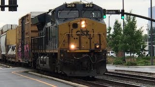 [CSXT]3419 [ET44AH]K5LA Equipped Leads Q400-06 NB Through Fay NC W/A Mid Train DPU 3430 [ET44AH]F.NC