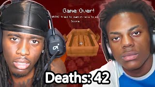 Every Time Kai Cenat & IShowSpeed Died In Minecraft...