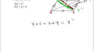 Diagonal Properties of Parallelograms