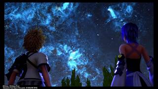 Kingdom Hearts 3 - Aqua and Ventus looking at the Stars Cutscene