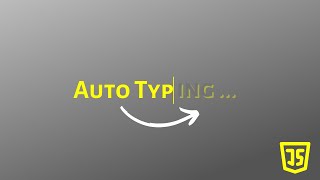 Auto Text Typing Animation Using JavaScript ( JavaScript Typewriter Effect )