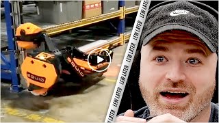 Cool Shelf-Climbing Warehouse Robot