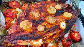 Roasted fish_ ماسی لە ناو فرن