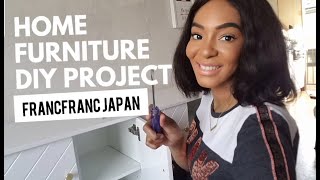 Assembling the furniture | AN AMAZING DIY Home Décor Project | FRANCFRANC JAPAN