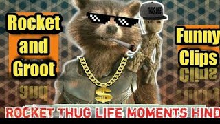 Rocket Thug life funny 😂😂 rocket guardians of the galaxy behind the scenes #edit #viral #shortvideo