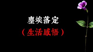 塵埃落定（生活感悟）