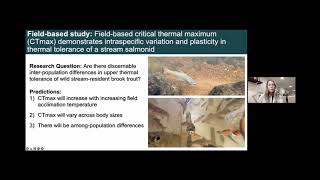 Field-based CTmax demonstrates intraspecific variation in thermal tolerance of a stream salmonid