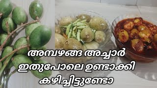 അമ്പഴങ്ങ അച്ചാർ l Ambazhnga Achar Kerala  Style l Hog Plum pickle