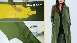 It is very easy to cut and sew a coat or jacket with lining | DIY