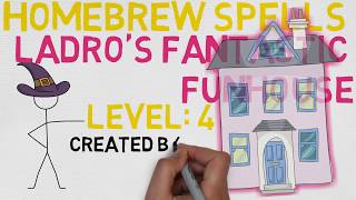 Level 4 Homebrew Spells: Ladro's Fantastic Funhouse @Runesmith  (DnD 5e)