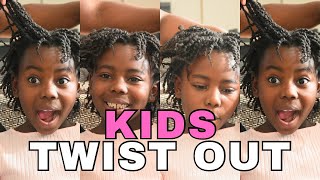 Mini twist takedown DEFINED twist out on kids 4C hair | #Elliottx4