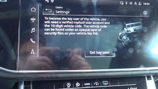 Setting up Audi Connect