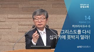 히브리서 강해(14) '그리스도를 다시 십자가에 못박지 말라' / 송태근 목사