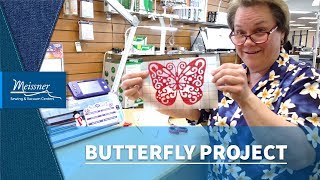 Vinyl Butterfly Cut-Out with Brother Scan-N-Cut