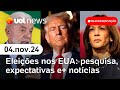 Trump x Kamala: eleições nos EUA, Lula e Bolsonaro; Telebras e+ notícias | Reapresentação UOL News