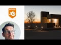 Architecture Mass Lighting Study with Blender and eeVee