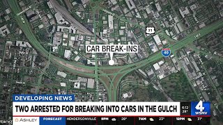 Two arrested for breaking into cars in the Gulch