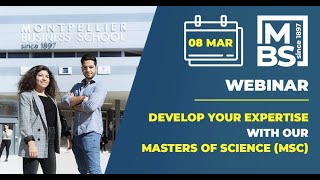 [International Webinar] Develop your expertise with our Masters of Science programmes