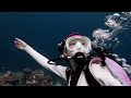 diving with me 🎥🐠🤿 i girl underwater 💙 swimming sea i scubagirl freediving u0026 music ep 24