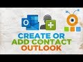 How to Create or Add Contact in Outlook