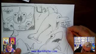 Drawing Days Of Summer! Lets draw Fabulous Fish, Starfish, Shark, and a Diving Dolphin!